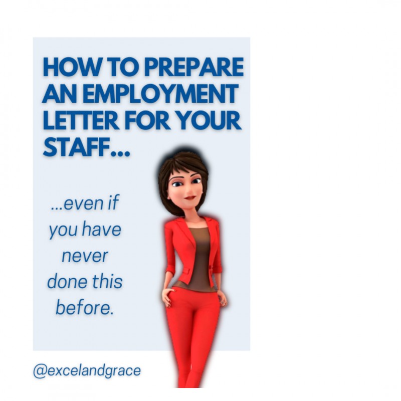 HOW TO PREPARE AN EMPLOYMENT LETTER EVEN IF YOU HAVE NEVER PREPARED ONE BEFORE