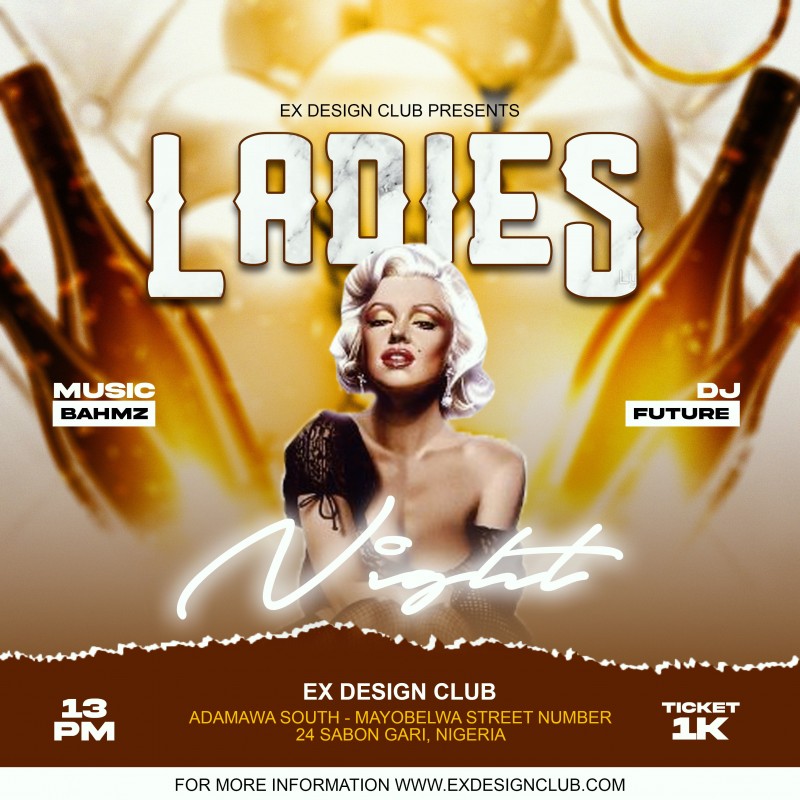 Ladies Night Flyer Template