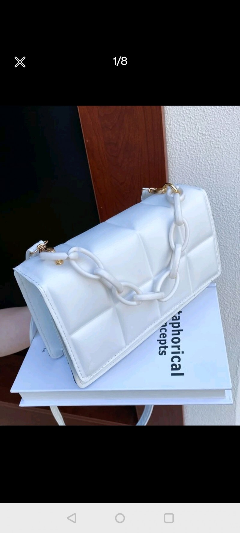 Minimalist Textured Satchel Bag