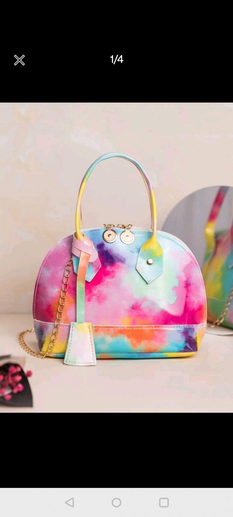 Tie Dye Chain Dome Bag