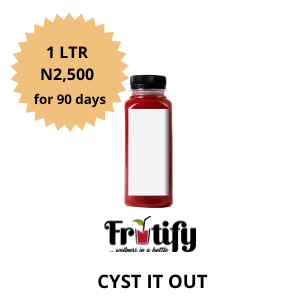 CYST IT OUT (DOSAGE: I LITRE DAILY FOR 90 DAYS)