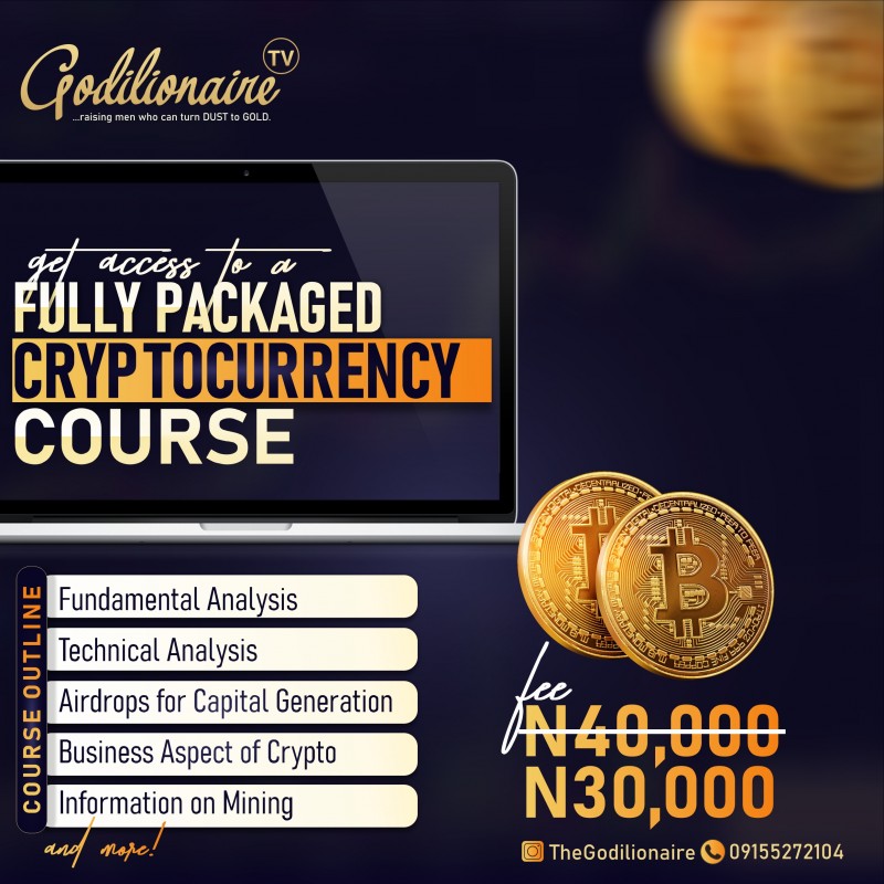The Godilionaire CRYPTO Course: THE LAST CRYPTO COURSE YOU'LL EVER NEED.