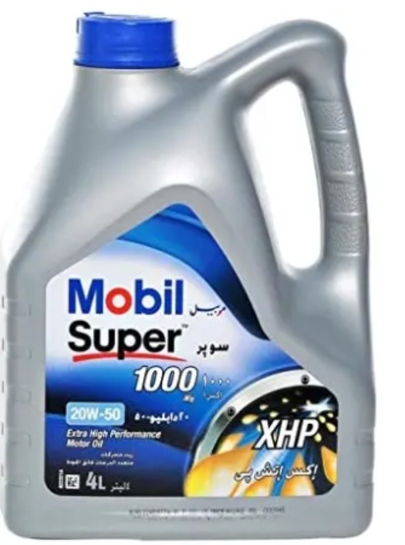 Mobil XHP Super 1000 Extra High Performance Motor Oil 20W-50 - 4Litres