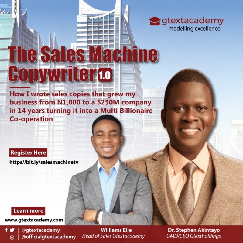 How I wrote Sales Copies, that turned my business into a $250M Company in over 14years, Growing my Company to a Multi Billionaire Co-operation copy