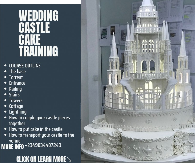 Wedding Castle Cake training