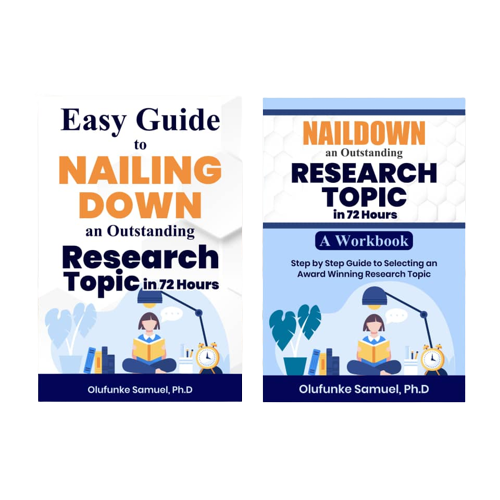 Buy easy guide to nailing down an outstanding research topic in 72