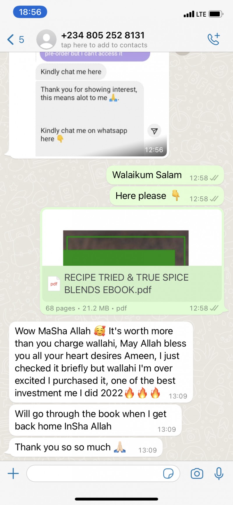 Customer review 1