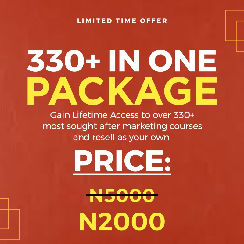Buy 330+ IN ONE PACKAGE by OJO OLUKUNLE SUNDAY on Selar