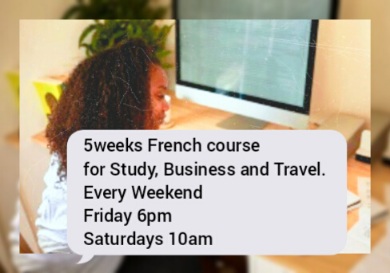5 weeks French course for Study, Business and Travel Beginners level A1/A2