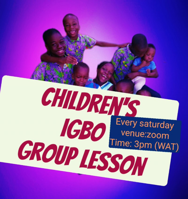 6 weeks Children's Igbo lesson 7-14 years( group class)