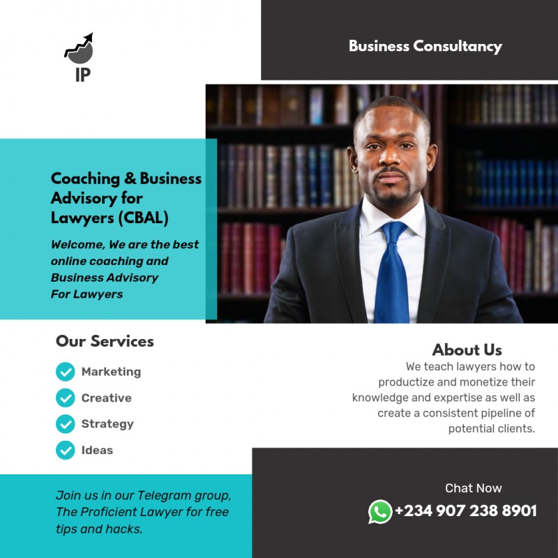COACHING & BUSINESS ADVISORY FOR LAWYERS