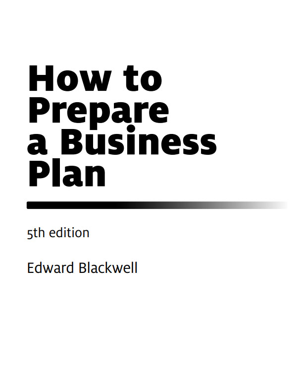 How To Prepare A Business Plan Edward Blackwell Pdf