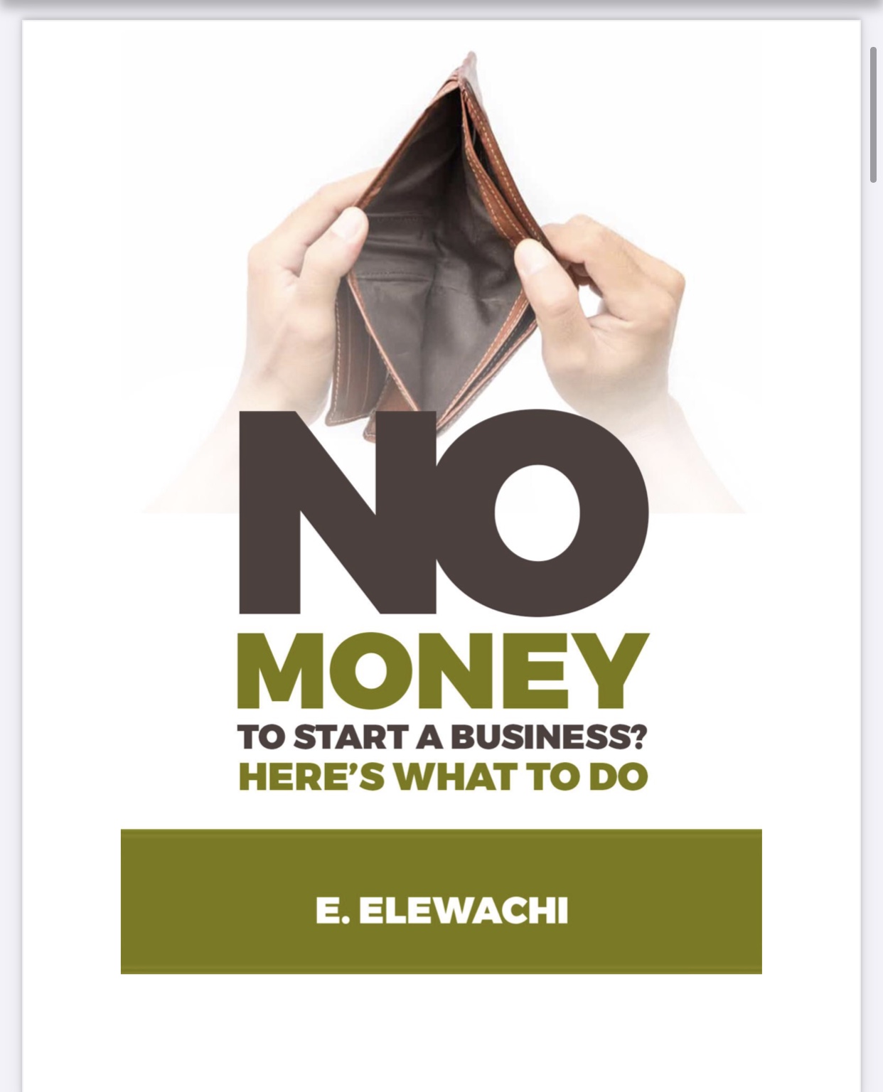 Buy No money to start a business? by Anyanwu oluebube jennifer on Selar