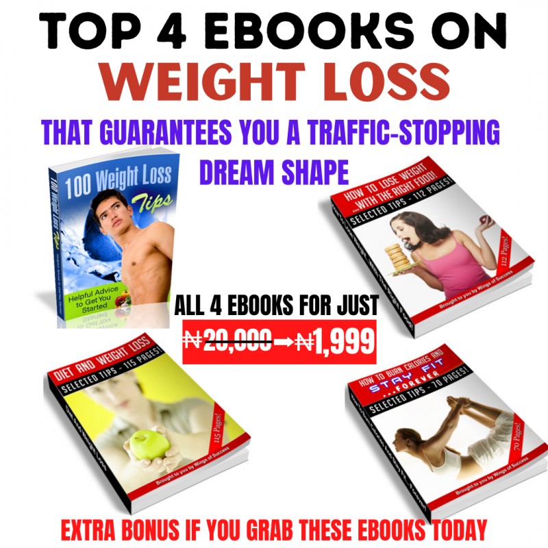 Buy TOP 4 EBOOKS ON WEIGHT LOSS by Just Ebooks on Selar