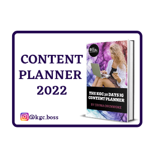 Buy THE CONTENT PLANNER 2022 by KGC DIGITAL ACADEMY on Selar