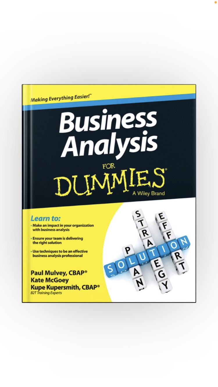 Buy Business Analysis for dummies by Meekness Kuvedzi on Selar