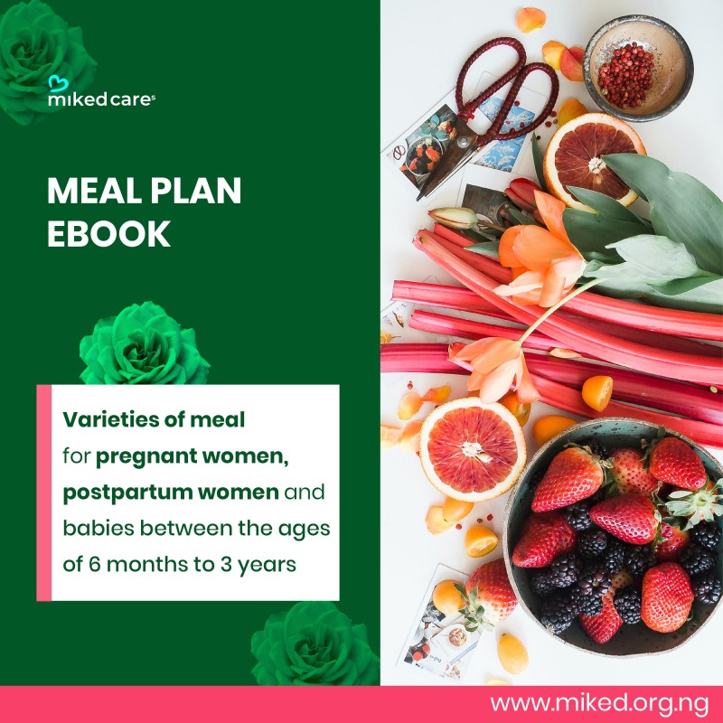Meal Plan book for African Moms & Babies