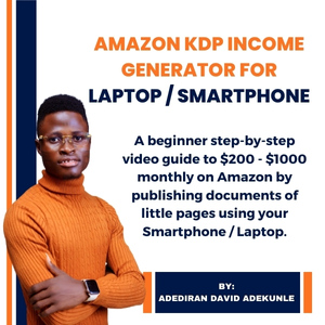 Amazon Kdp Income Generator with Laptop and Smartphone
