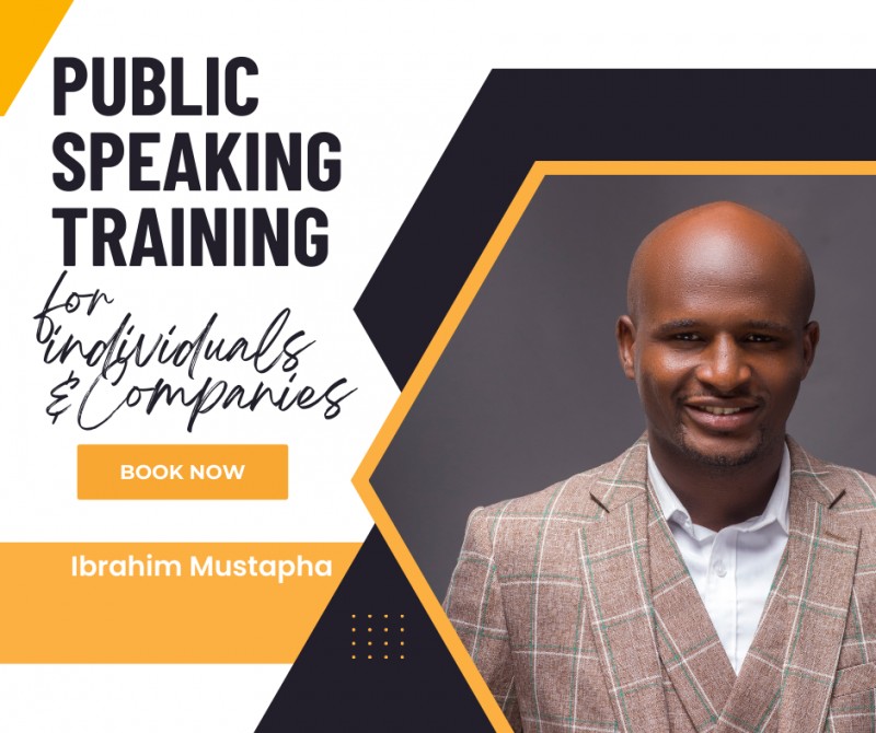 One on One Public Speaking Coaching With Ibrahim Mustapha