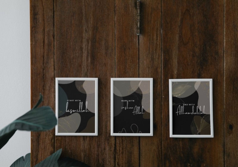 Wall art inspired by islam