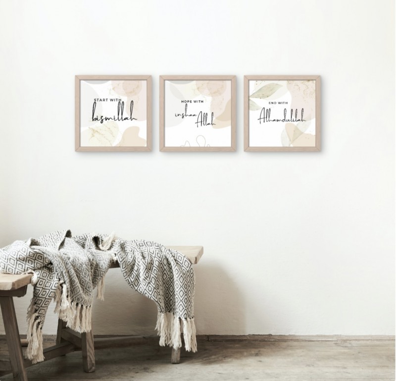Wall art inspired by islam