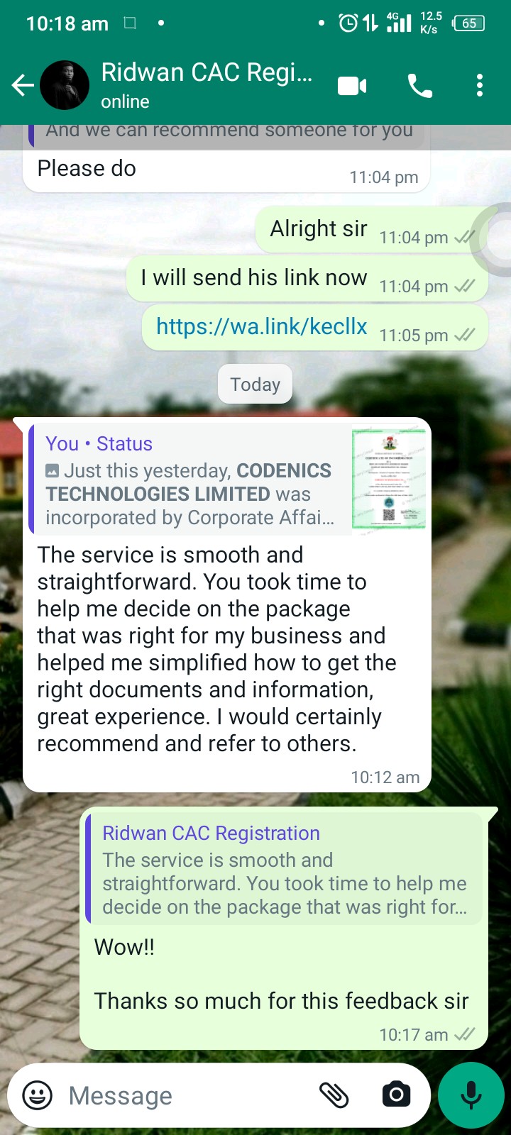 Customer review 5