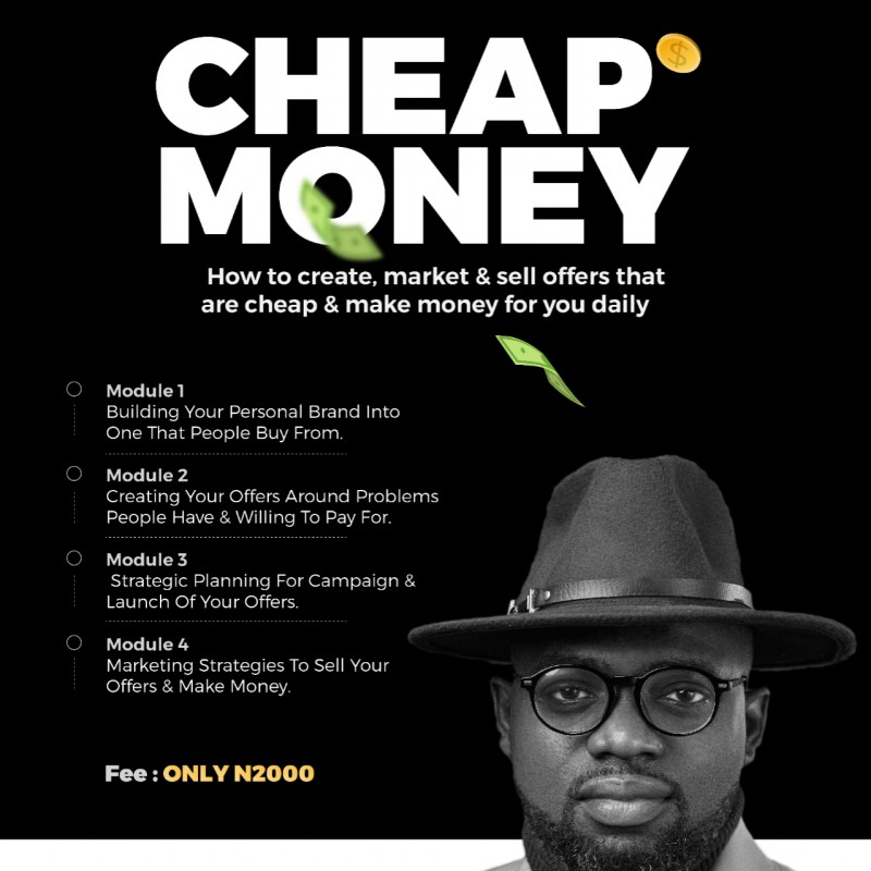 Buy CHEAP MONEY by Okoro Chioma Esther on Selar