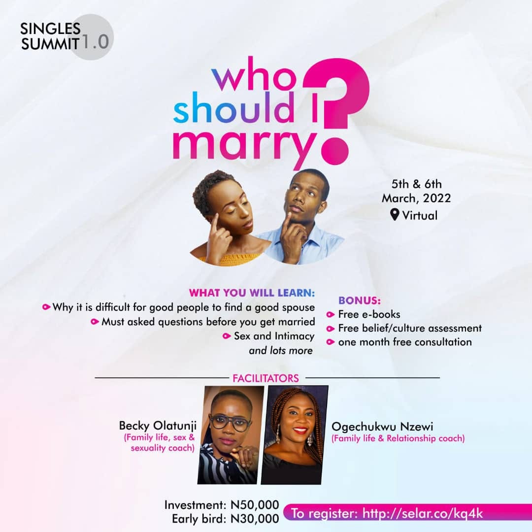 WHO SHOULD I MARRY?