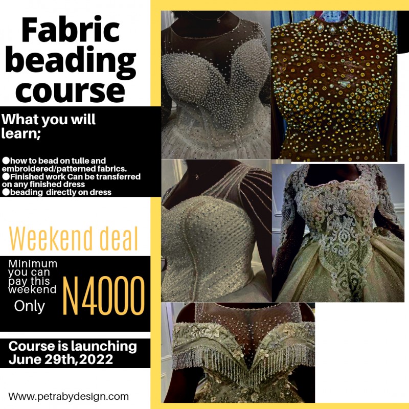Fabric beading