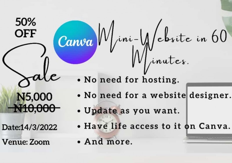 Canva Mini-Website Creation In Minutes
