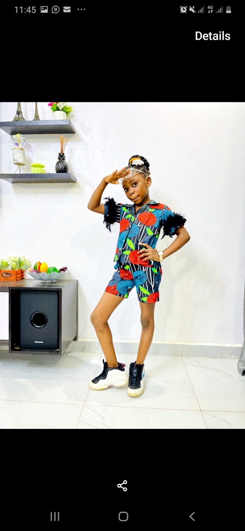 Children Ankara 2piece Summer Clothing