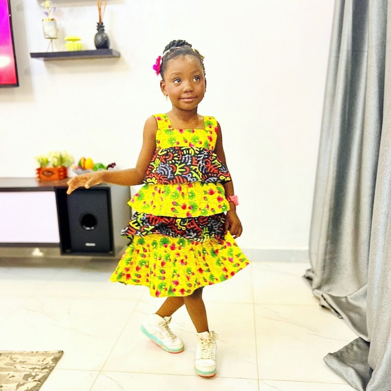 Children Layered Frills Dress