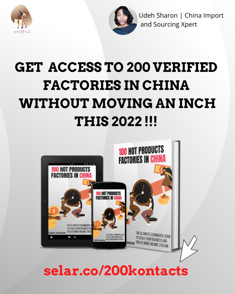 ACCESS TO OVER 100 VERIFIED, TESTED AND TRUSTED FACTORIES IN CHINA FOR ANY NICHE!!!