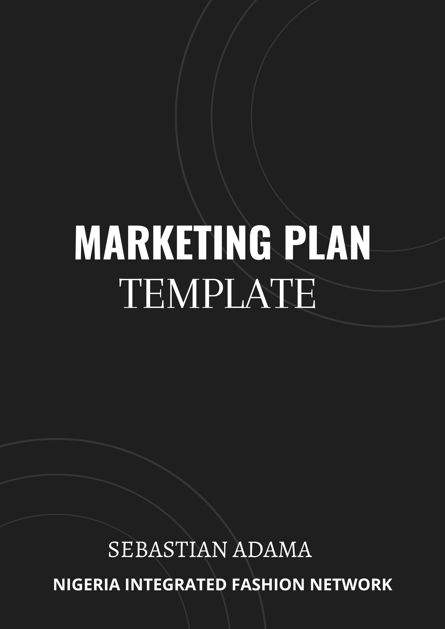 MARKETING PLAN TEMPLATE