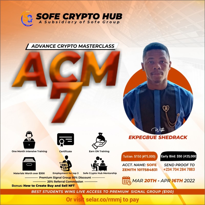 Buy Advanced Crypto Masterclass 7 by Shedrack Ekpegbue on Selar