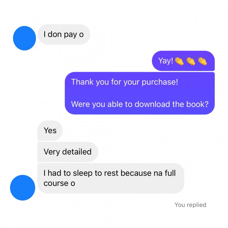Customer review 1