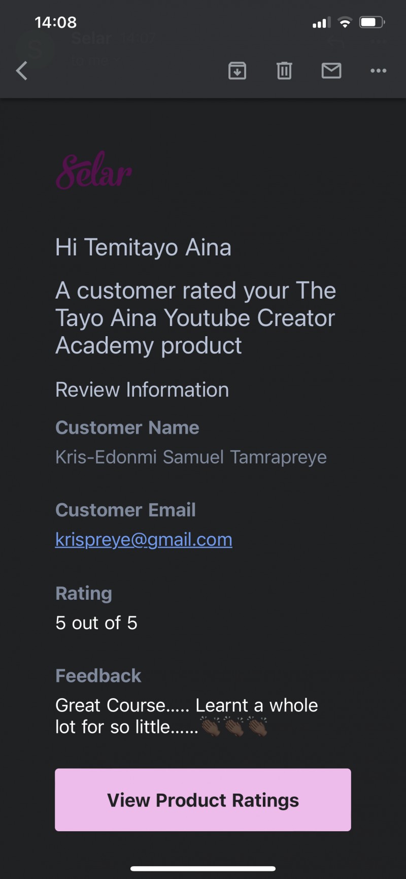 Customer review 8