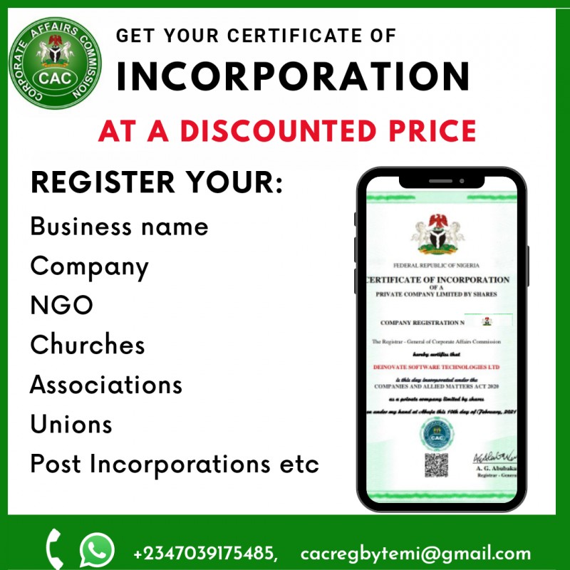 CAC Business name Registration