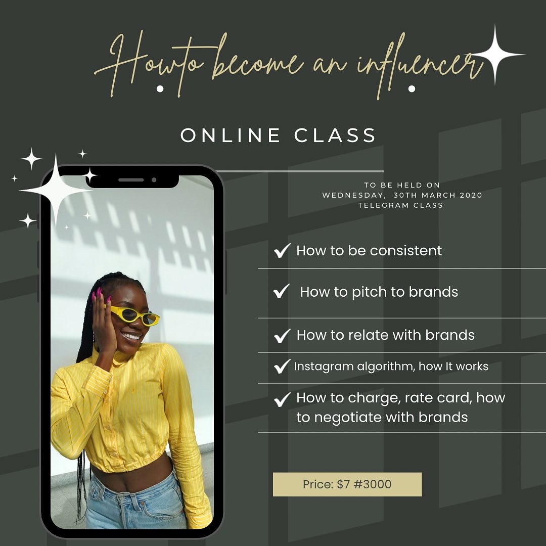 One on one online consultation on influencing/content creation