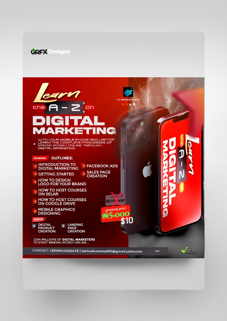 Buy Digital marketing techniques by Theworldstudio on Selar