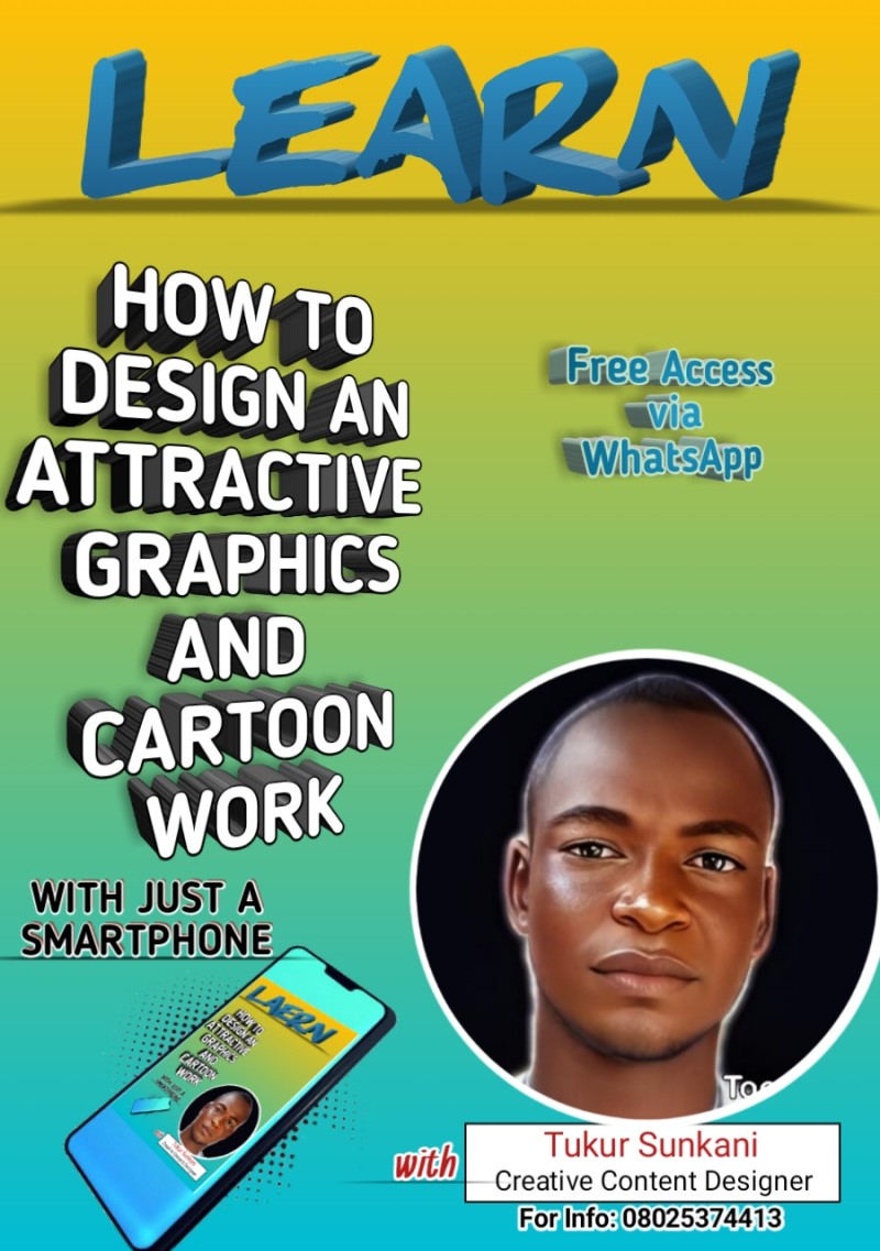 Buy GRAPHICS DESIGN AND CARTOON WORK WITH JUST A SMARTPHONE By Moh d buy-graphics-design-and-cartoon-work-with-just-a-smartphone-by-moh-d