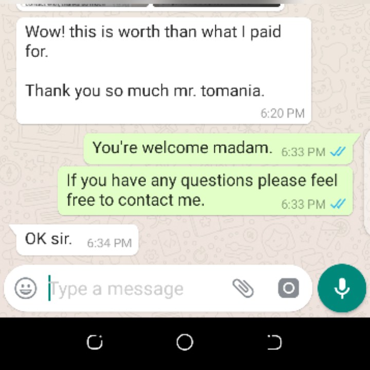 Customer review 1
