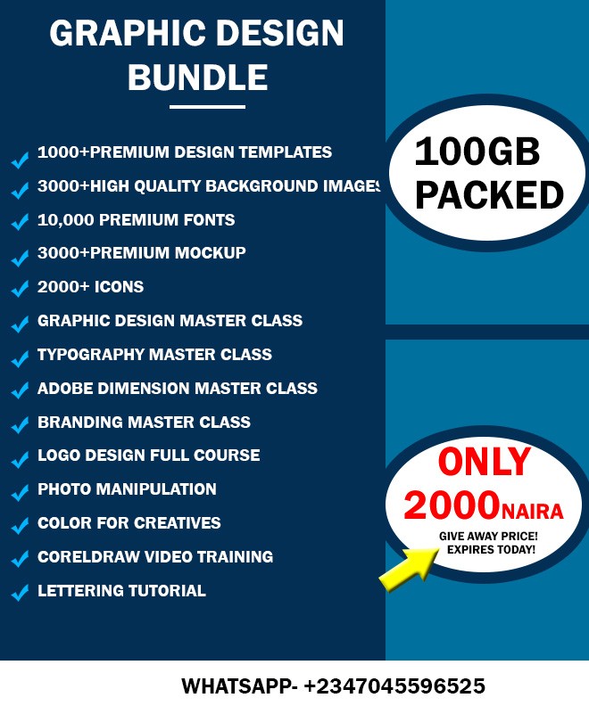 Buy GRAPHIC DESIGN BUNDLE by Shuaib Toyeeb Babatunde on Selar