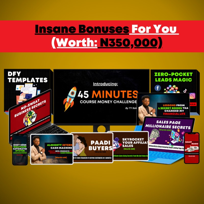 45 MINUTES COURSE LAUNCH CHALLENGE