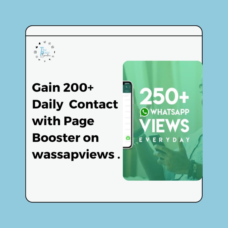 Daily 200+ Contact on wassapview with Page Booster
