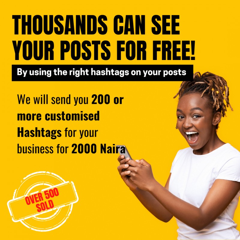 200 or More Customised Hashtags for your Business
