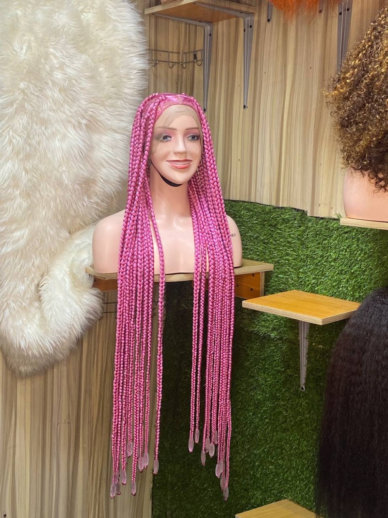 Buy FULL LACE BOX BRAID WIG 40'' by Zioms Hairs International on Selar.co