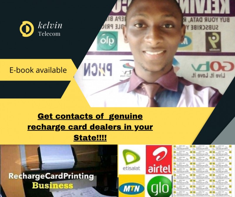 Buy recharge card printing dealer s by kelvin chikezie on selar