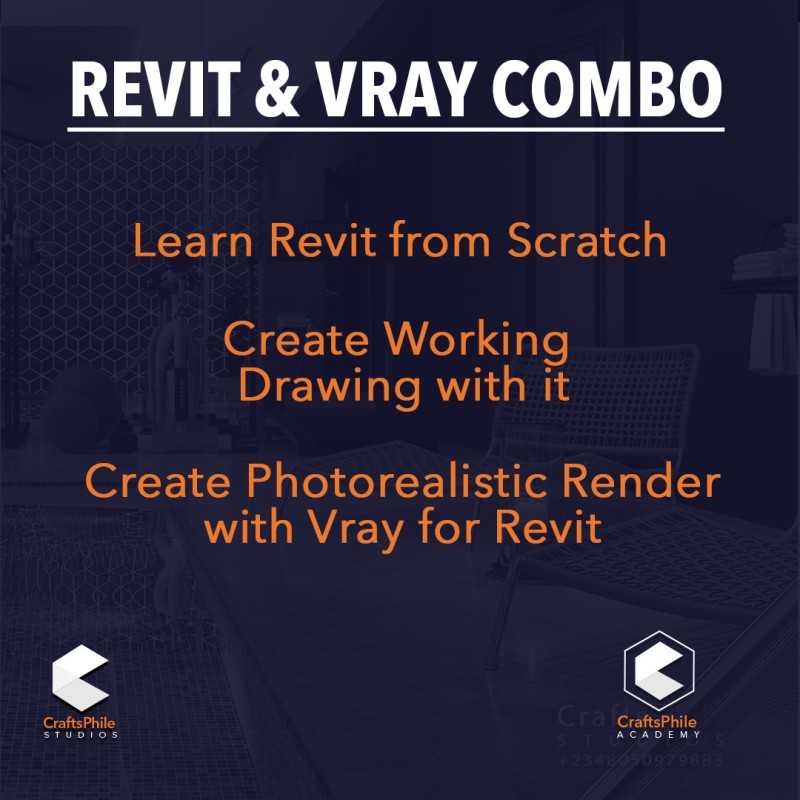 REVIT FOR WORKING DRAWINGS AND VRAY FOR REVIT COMBO