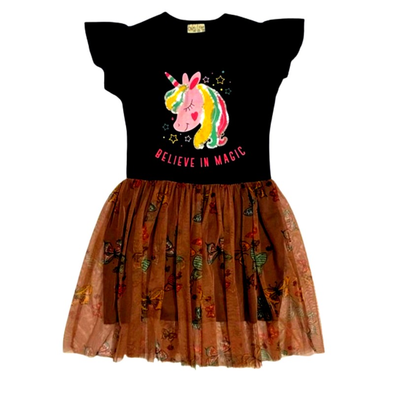 Quality Unicorn Short Sleeve Dresses For Girls